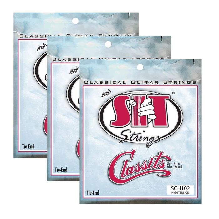 S.I.T. Strings SCH102 Classits High Tension Classical Guitar Strings - 3 Sets