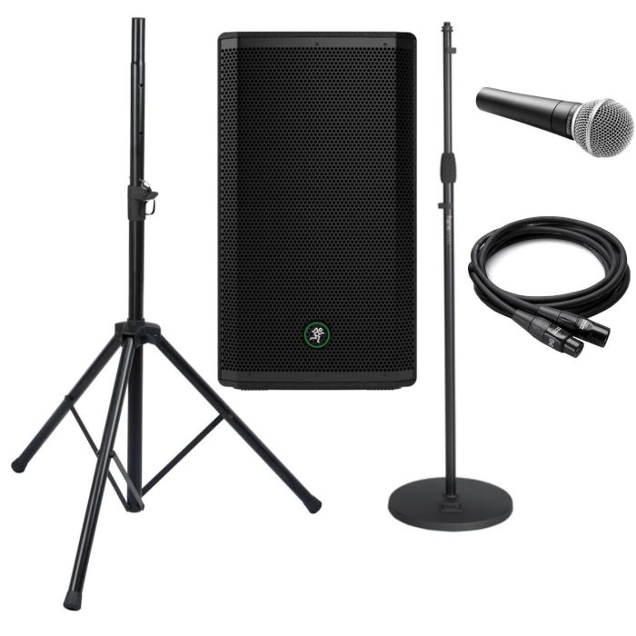 Audio Package Basic 1, 1 Speaker, 1 Microphone and Stands
