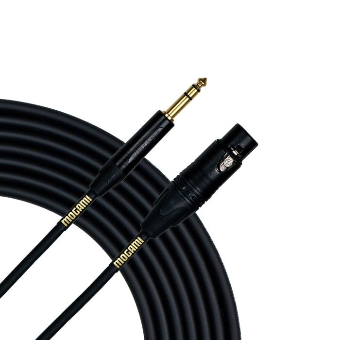 Mogami Gold TRSXLRF-10 Balanced 1/4-inch to XLR Female Patch Cable - 10 foot