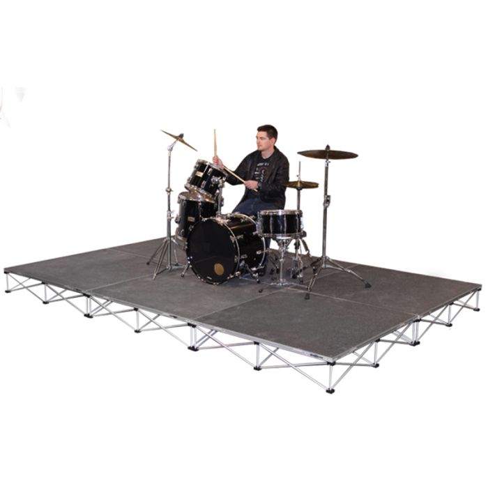 IntelliStage - 8" HIGH COMPLETE DRUM RISER  (6 PCS. OF 8" MATCHING RISERS)