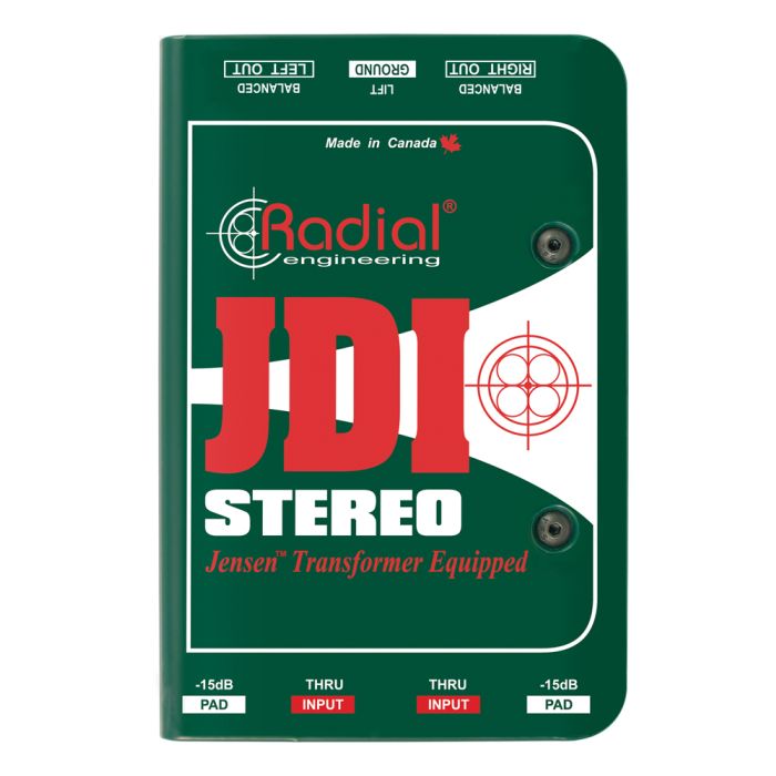 Radial JDI Stereo - Jensen Equipped 2-channel Passive Instrument Direct Box