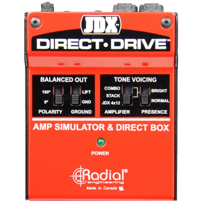 Radial JDX Direct-Drive Amp Simulator and DI box
