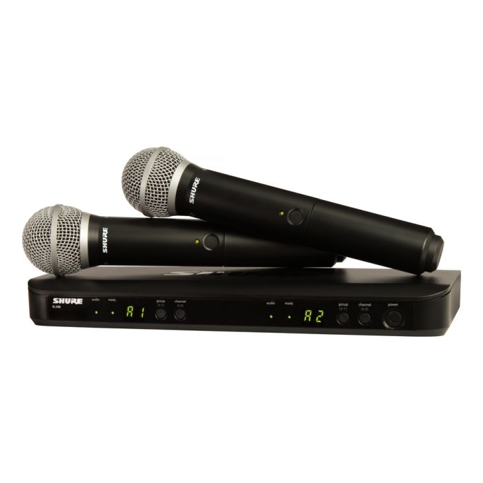 Shure BLX288/PG58 (H9: 512 - 542 MHz) Dual Channel Handheld Wireless System