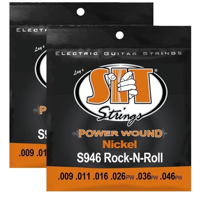 S.I.T. Strings S946 Rock N' Roll Nickel Power Wound Electric Guitar String - 2 Sets