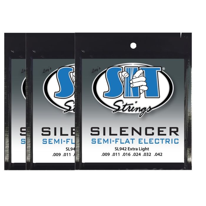 S.I.T. Strings SL942 Silencer Electric Guitar Strings - 3 Sets