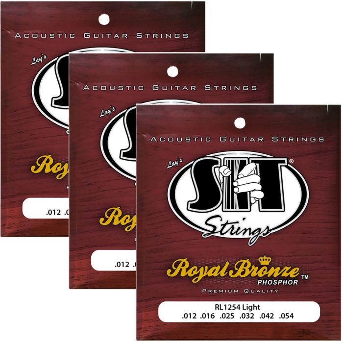 S.I.T. Strings RL1254 Royal Bronze Acoustic String - 3 Sets