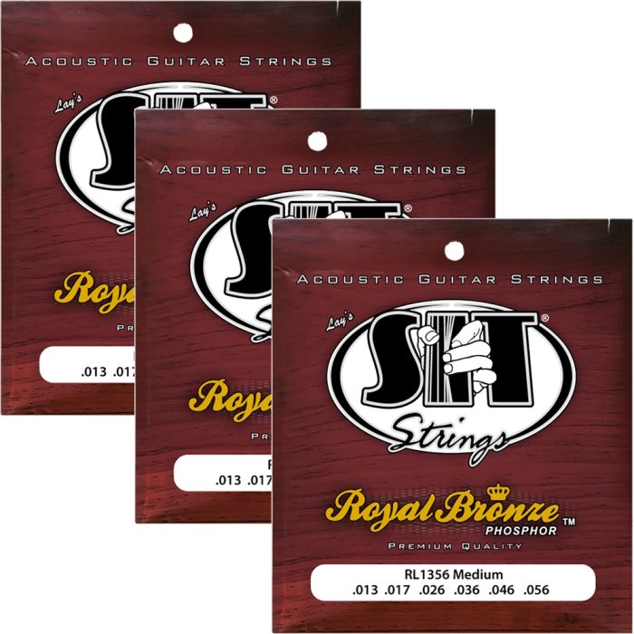S.I.T. Strings RL1356 Royal Bronze Acoustic String - 3 Sets